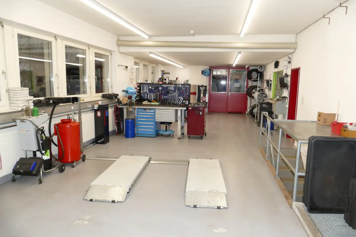 Voll ausgerüstete Werkstatt